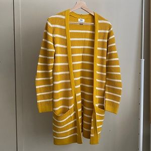 Yellow Striped Cardigan